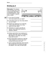 Dividing by Five (Gr. 3)