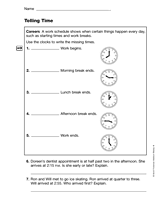 Telling Time (Gr. 4)