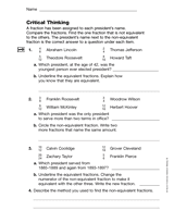 Fractions and Customary Measurement: Critical Thinking (Gr. 5)