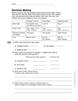 Word Problems: Decision Making (Gr. 6)