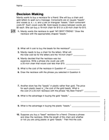 Developing Solutions: Decision Making (Gr. 6)