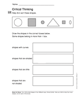 Geometry and Fractions: Critical Thinking (Gr. 1)