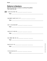 Patterns in Numbers: Decimal Operations (Gr. 5)
