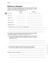 Patterns in Numbers: Fractions and Integers (Gr. 6)