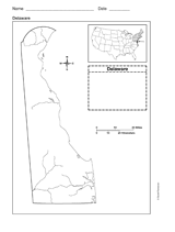 Map of Delaware